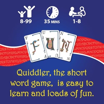 Quiddler: Fun Card Game for Family and Kids Ages 8+