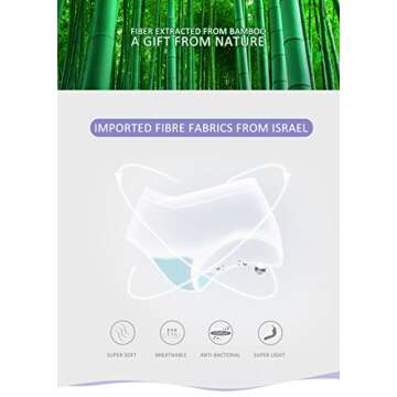 HOFISH Women's Maternity Under Bump Pregnancy Cotton Panties Assorted Colors 6 Pack Large