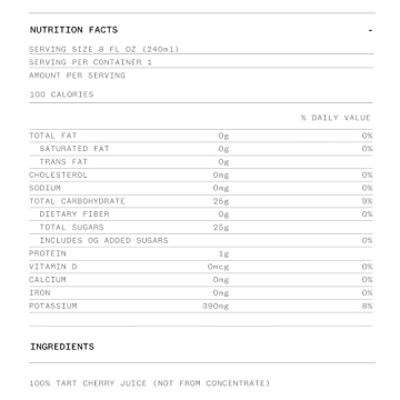 Cheribundi Tart Cherry Juice for Recovery and Wellness