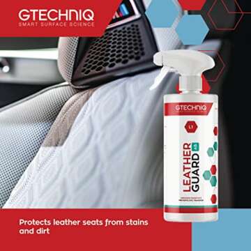 Gtechniq Leather Protector. L1 Leather Guard for Cars, Car Interior Protects Leather Seats from Abra...