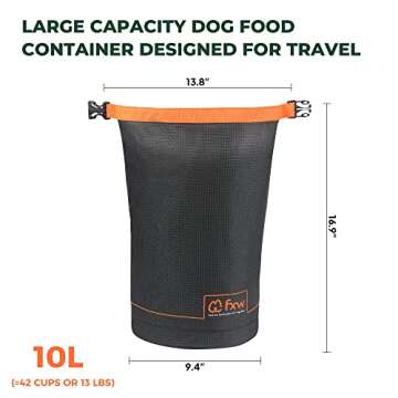 FXW Dog Food Travel Bag for RV Road Trips and Camping