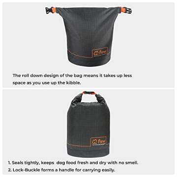 FXW Dog Food Travel Bag for RV Road Trips and Camping