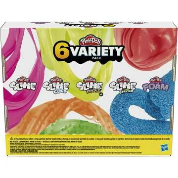 Play-Doh Variety 6 Pack - Slime, Cloud, Foam & More