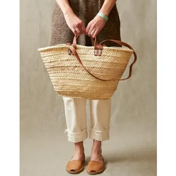 Stylish French Market Basket - Eco-Friendly & Versatile