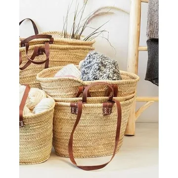 Stylish French Market Basket - Eco-Friendly & Versatile