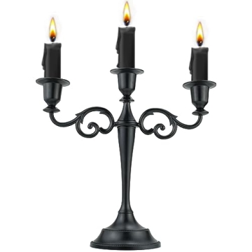 Viscacha 3 Metal Candelabra – Candlesticks Holder for Formal Events, Wedding, Church, Holiday Déc...