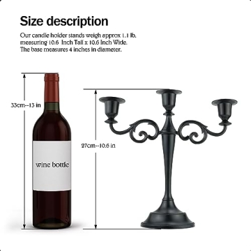 Elegant Viscacha 3 Metal Candelabra for Events and Decor