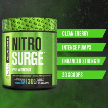 NITROSURGE Pre-Workout - Energy Booster & Intense Focus