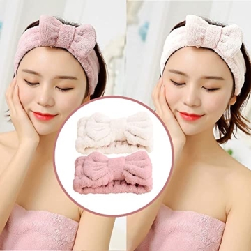 Jseng Microfiber Bowtie Headbands for Women - Soft & Absorbent