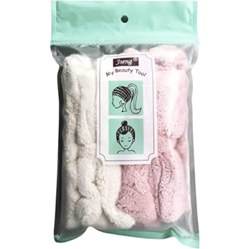 Jseng Microfiber Bowtie Headbands for Women - Soft & Absorbent