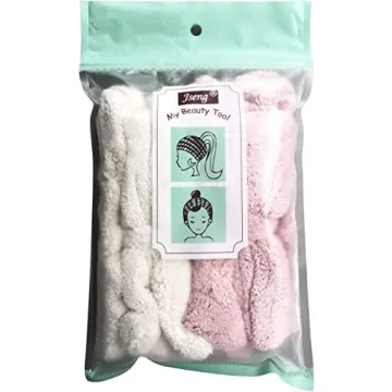 Jseng Microfiber Bowtie Headbands for Women - Soft & Absorbent