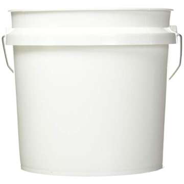 Leaktite 744456 1-Gallon White Plastic Pail Paint Pail/Container