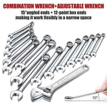 ARUCMIN 438-Piece Mechanics Tool Set with 3-Drawer Box