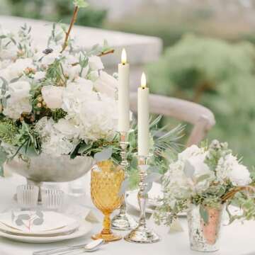 Yeelida 6.4" Flameless Taper Candles with Remotes