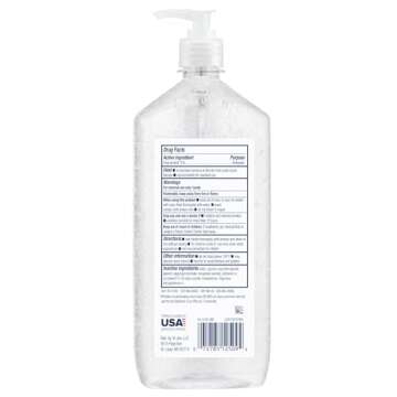 Germ-X Advanced Hand Sanitizer, Non-Drying Moisturizing Clear Gel, Instant and No Rinse Formula, Lar...