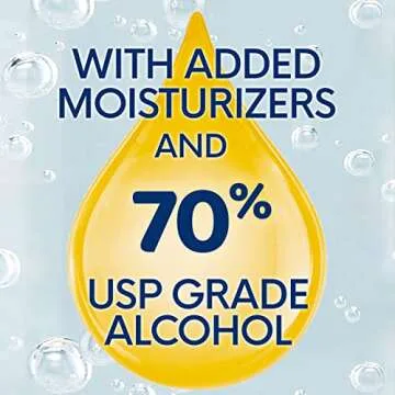 Germ-X Advanced Hand Sanitizer, Non-Drying Moisturizing Clear Gel, Instant and No Rinse Formula, Large Family Size Pump Bottle, 34 Fl Oz (1 Liter)