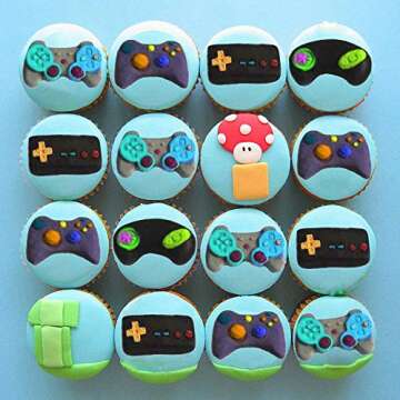 SAKOLLA Game Controller Cake Fondant Mould - Video Gamepad Silicone Mould for Candy, Chocolate, Cupcake Decoration, Resin, Clay