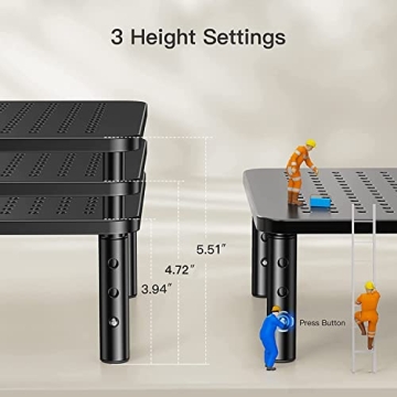 HUANUO Adjustable Monitor Stand for Ergonomic Office Setup