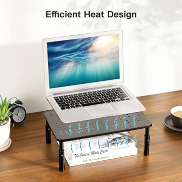 HUANUO Adjustable Monitor Stand for Ergonomic Office Setup