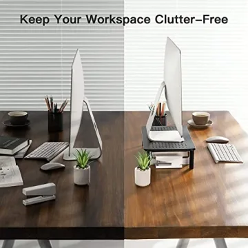 HUANUO Adjustable Monitor Stand for Ergonomic Office Setup