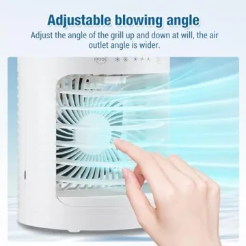 Portable Air Conditioner Fan with 3 Speeds & 5000mAh Battery
