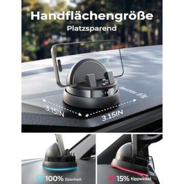 LISEN Car Phone Holder - 360° Rotatable & Versatile