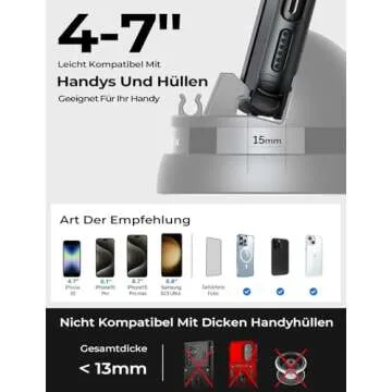 LISEN Car Phone Holder - 360° Rotatable & Versatile