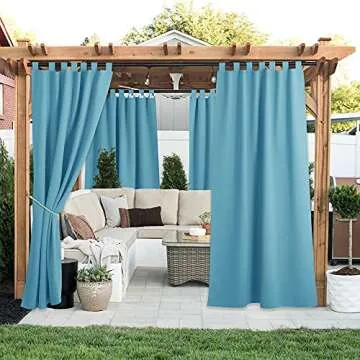 NICETOWN Waterproof Outdoor Curtains - Privacy & Style for Your Patio
