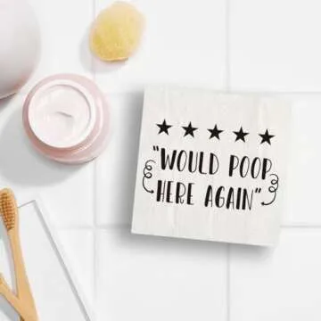 Charming Rustic Funny Bathroom Decor Sign for Homes