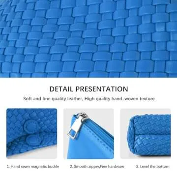 Stylish Vegan Leather Woven Tote Bag for Women