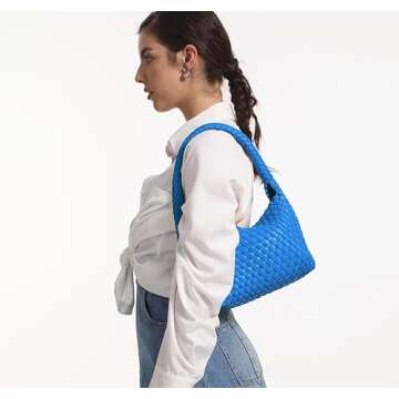 Stylish Vegan Leather Woven Tote Bag for Women