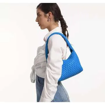 Stylish Vegan Leather Woven Tote Bag for Women