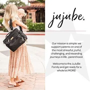 JuJuBe BFF Convertible Diaper Bag with Changing Pad