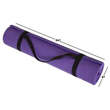 Wakeman Yoga Mat - Comfortable and Portable Fitness Gear