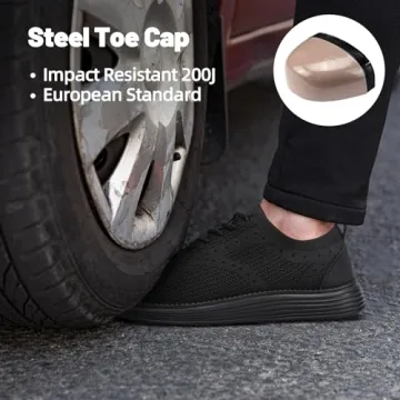 Steel Toe Safety Sneakers for Men - Arch Support