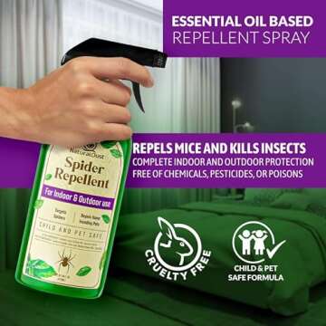 NATURAL OUST Peppermint Oil Spider Repellent Spray