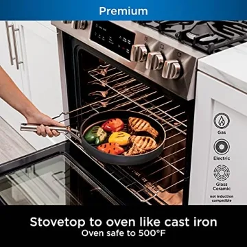 Ninja 12-Inch Round Grill Pan - Nonstick & Durable Cooking Tool