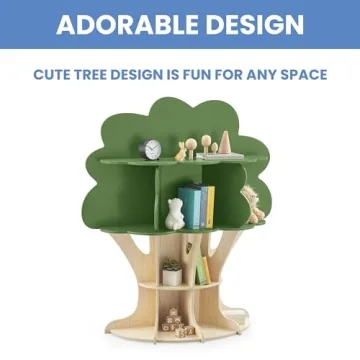 Delta Children Tree Bookcase - Safe & Stylish Storage Solution