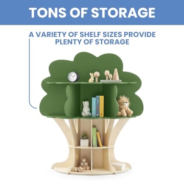 Delta Children Tree Bookcase - Safe & Stylish Storage Solution