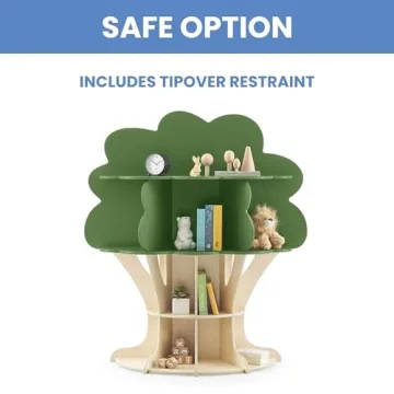 Delta Children Tree Bookcase - Safe & Stylish Storage Solution