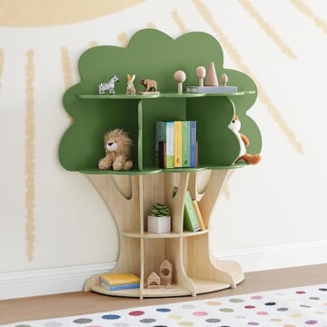 Delta Children Tree Bookcase - Safe & Stylish Storage Solution