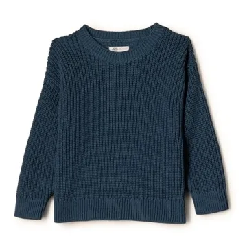 Amazon Essentials x Sofia Grainge Unisex Toddlers' Pullover Sweater, Dark Navy, 2T