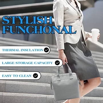 Mziart Insulated Lunch Bag Durable Stylish Lunch Tote