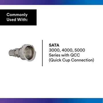 3M PPS 2.0 Spray Gun Adapter #S40, 26135, Trapezoidal Thread, Connects Several SATAjet and SATAminijet Paint Guns to PPS 2.0 Paint Spray System, 1 Pack