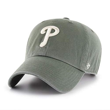 '47 Brand Philadelphia Phillies Clean Up Hat Cap - Olive Green Stylish Gear