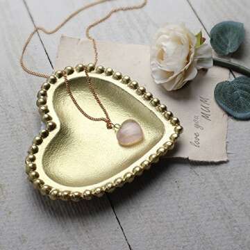 Handcrafted Heart-Shaped Trinket Dish for Jewelry & Decor