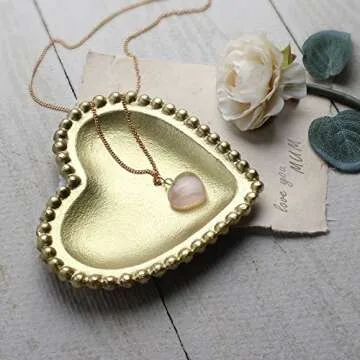 Handcrafted Heart-Shaped Trinket Dish for Jewelry & Decor