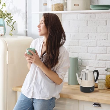 Mixpresso Electric Percolator 4 Cup Stainless Steel Coffee Maker