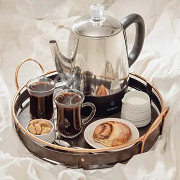 Mixpresso Electric Percolator 4 Cup Stainless Steel Coffee Maker