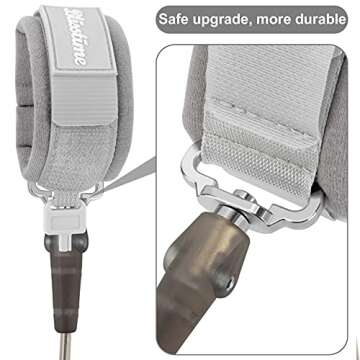 Blisstime Toddler Leash with Key Lock, Upgraded Anti Lost Wrist Link Baby Leash with 360 Degree Rotating Connector and Adjustable Bracelet for Babies Toddlers Child Kids (8.2ft/2.5m, Dark Gray)